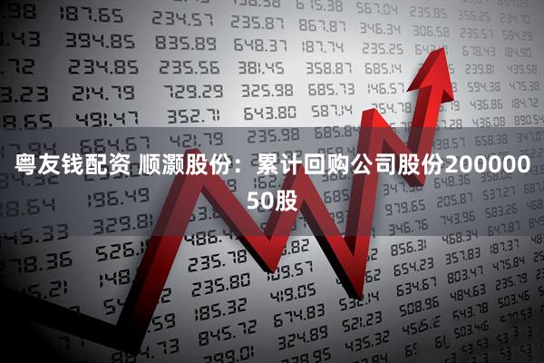 粤友钱配资 顺灏股份：累计回购公司股份20000050股