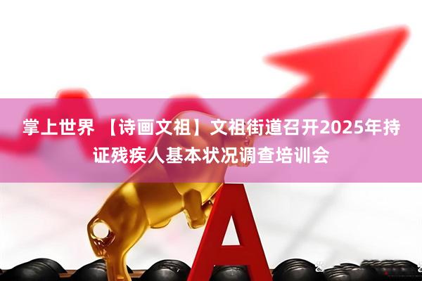 掌上世界 【诗画文祖】文祖街道召开2025年持证残疾人基本状况调查培训会