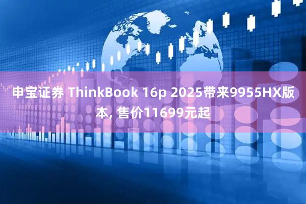 申宝证券 ThinkBook 16p 2025带来9955HX版本, 售价11699元起